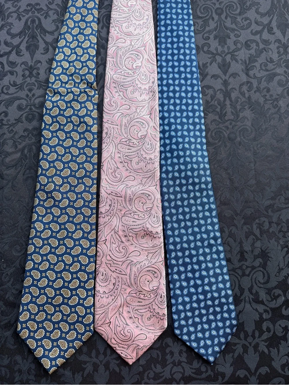 3 Men’s Neckties Robert Talbott Best of Class Nordstrom Silk Tie Lot REF# 17134